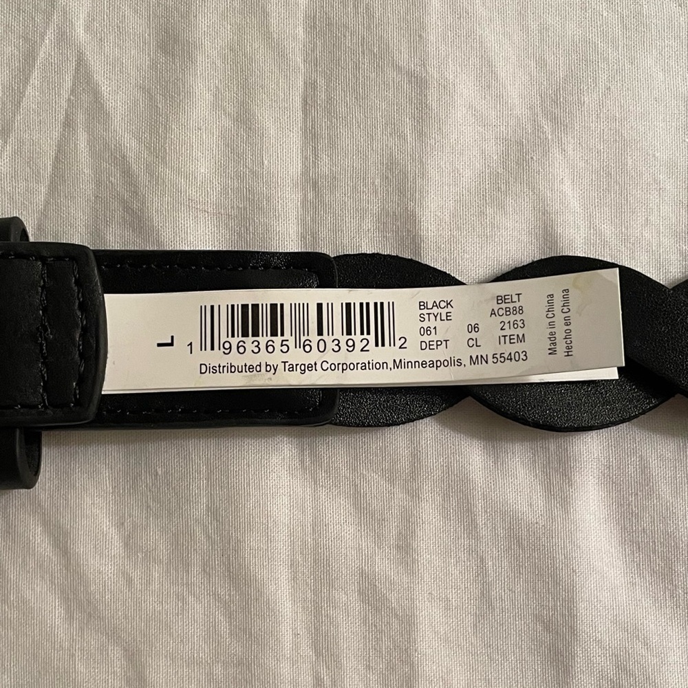 Universal Thread Black Rope Belt Size L - Picture 8 of 9